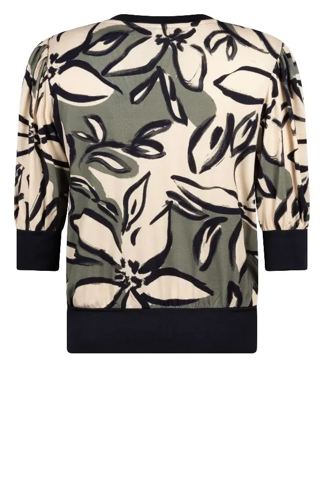 T-Shirt Rose Allover Printed Zoso