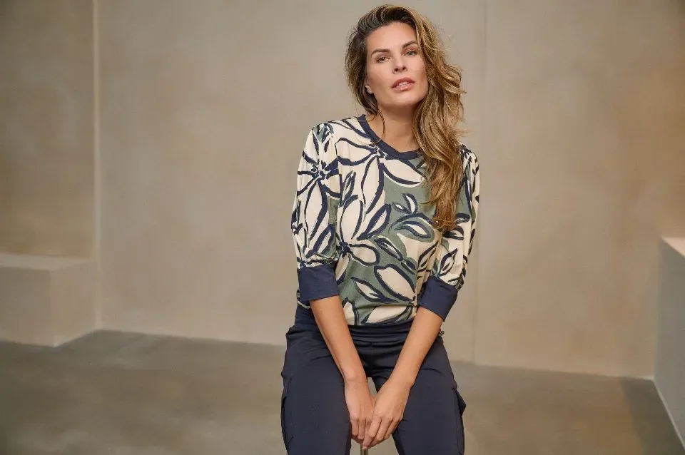 T-Shirt Rose Allover Printed Zoso