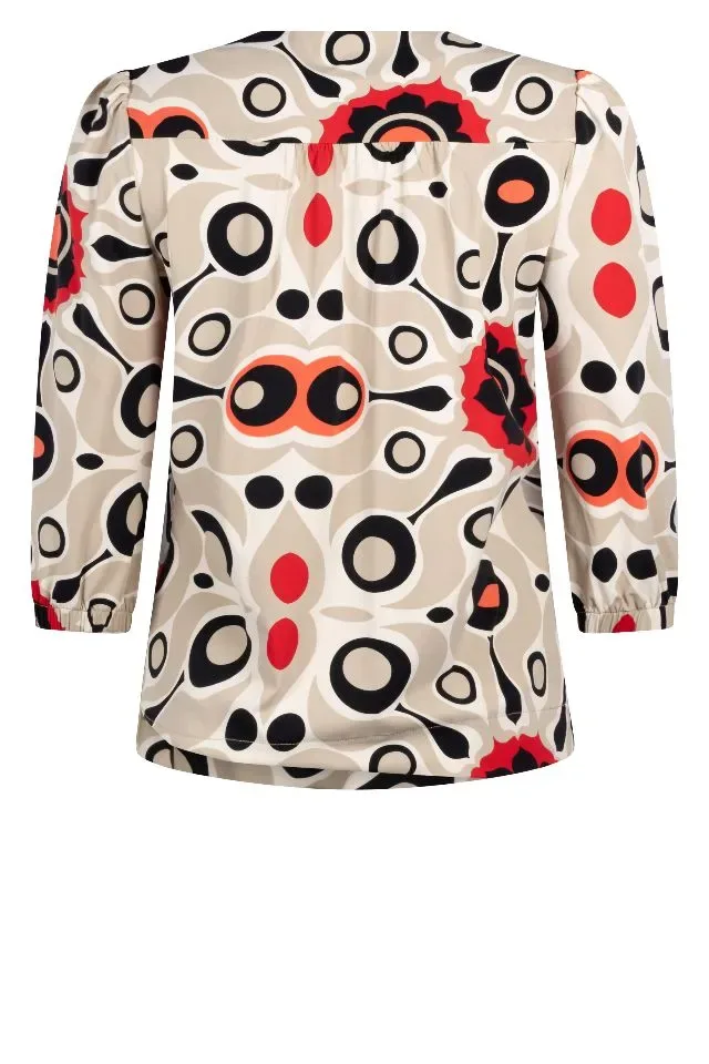 Dion Printed Travel Blouse Zoso