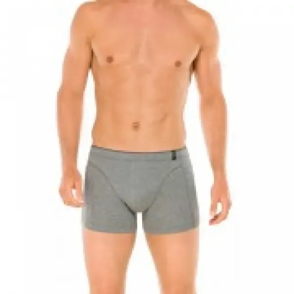Schiesser Boxers 145452 Grijze en Donkerblauwe Boxershort