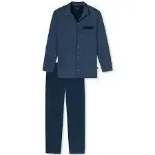 Schiesser  175644 herenpyjama, doorknoopmodel