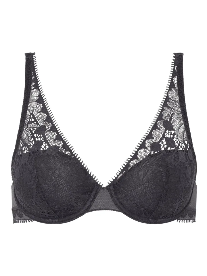 Chantelle plunge bh C15F70 Day to Night kleur donkergrijs