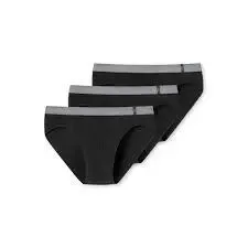 Schiesser 3 pack slips reeks 95/5 205550 in wit of zwart