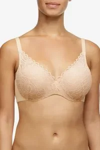 Chantelle voorgevormde beugelbh Floral Touch  C94260 kleur goudkleurig beige