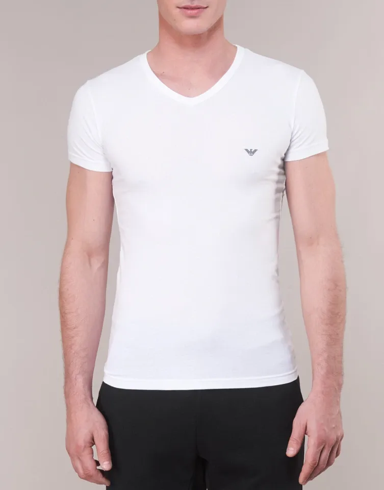 Armani - Luxe - T-Shirt  - V-Neck - 110810 – Bianco