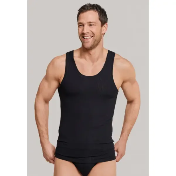 Schiesser Authentic Shirt 0/0 2Pack - 103401 – Black