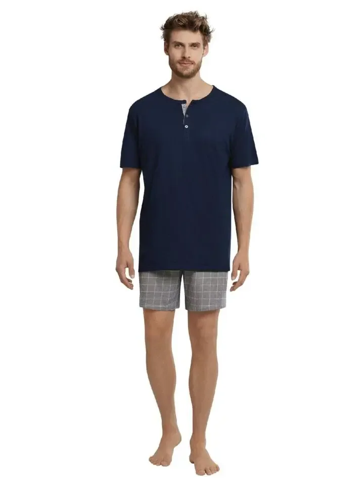 Schiesser – Timeless – Pyjama – 173656 – Night Blue