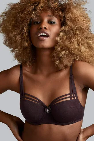 Marlies Dekkers – Dame de Paris – BH Voorgevormd – 35530 – Aubergine and Silver Lurex