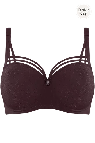 Marlies Dekkers – Dame de Paris – BH Voorgevormd – 35530 – Aubergine and Silver Lurex