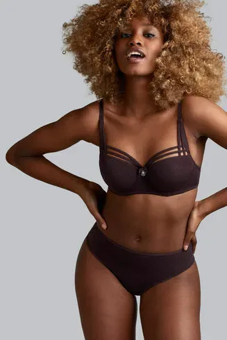 Marlies Dekkers – Dame de Paris – BH Voorgevormd – 35530 – Aubergine and Silver Lurex