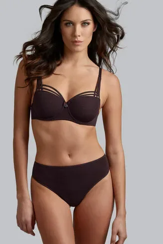 Marlies Dekkers – Dame de Paris – BH Voorgevormd – 35530 – Aubergine and Silver Lurex