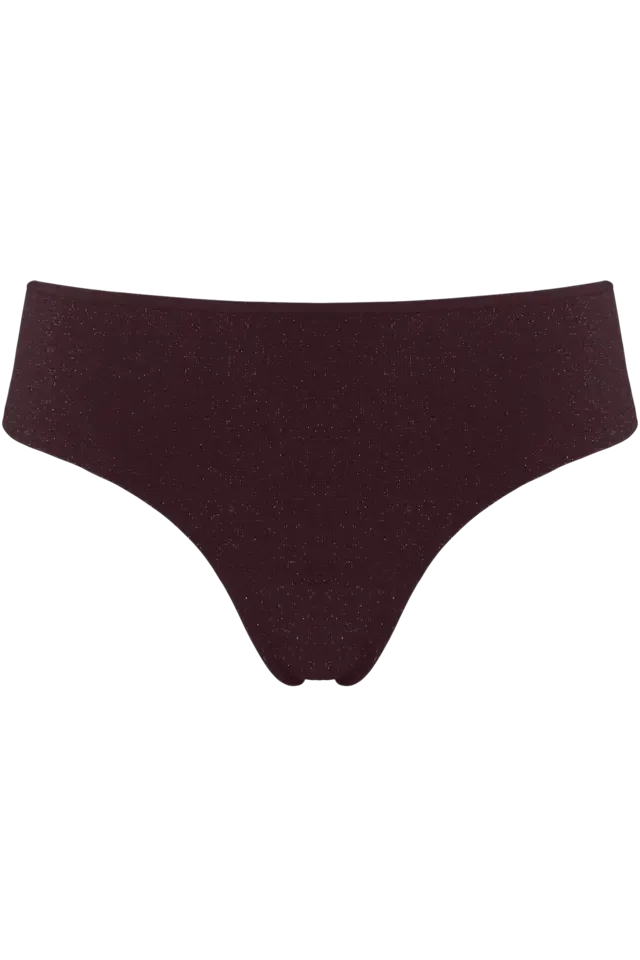 Marlies Dekkers – String – Dame de Paris – 35532 – Aubergine and Silver Lurex