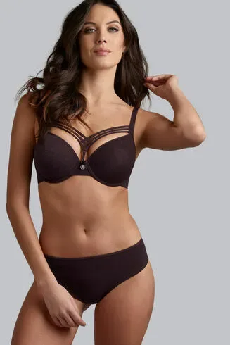 Marlies Dekkers – Slip – Dame de Paris – 35533 – Aubergine and Silver Lurex