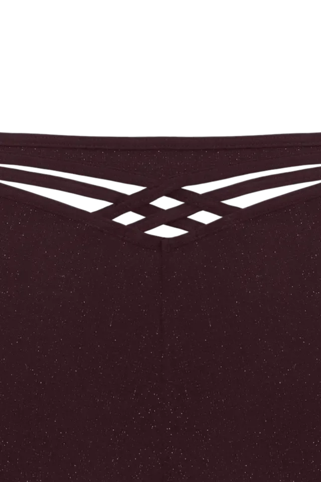 Marlies Dekkers – Slip – Dame de Paris – 35533 – Aubergine and Silver Lurex