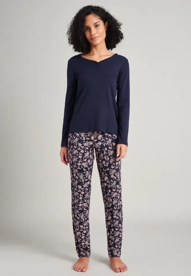Schiesser – Sence of Nostalgia – Pyjama – 175553 – Dark Blue