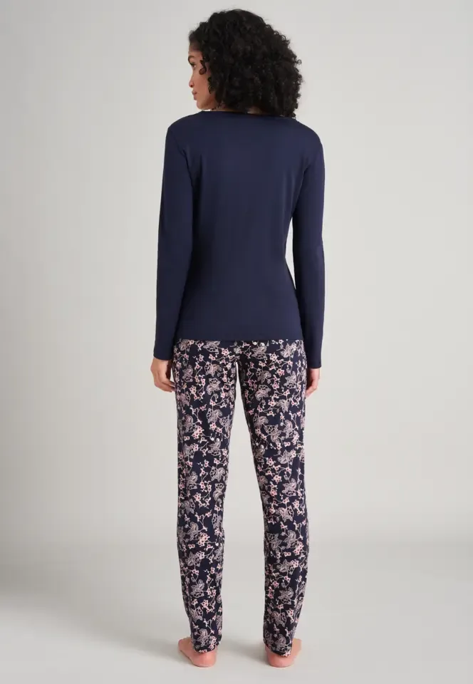 Schiesser – Sence of Nostalgia – Pyjama – 175553 – Dark Blue