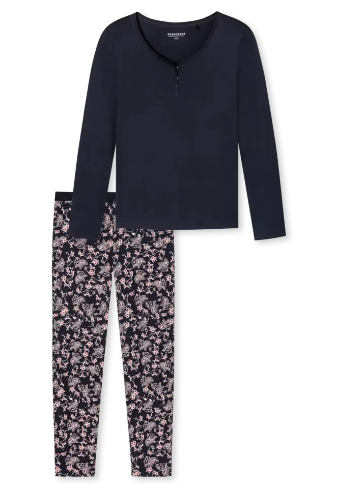 Schiesser – Sence of Nostalgia – Pyjama – 175553 – Dark Blue