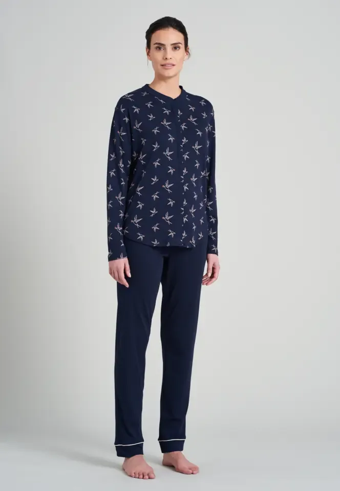 Schiesser – Sence of Nostalgia – Pyjama – 175556 – Dark Blue