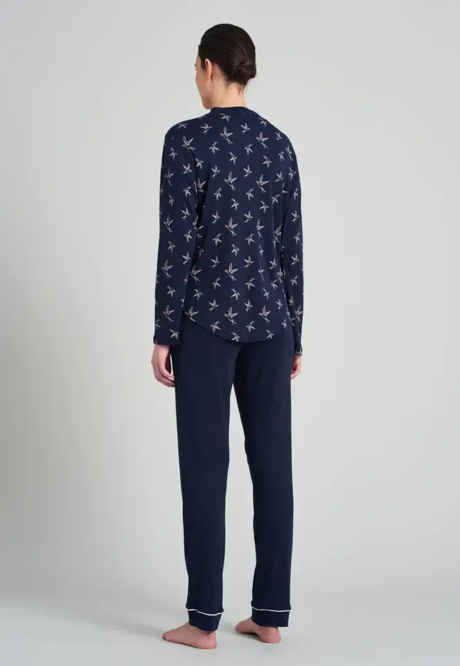Schiesser – Sence of Nostalgia – Pyjama – 175556 – Dark Blue