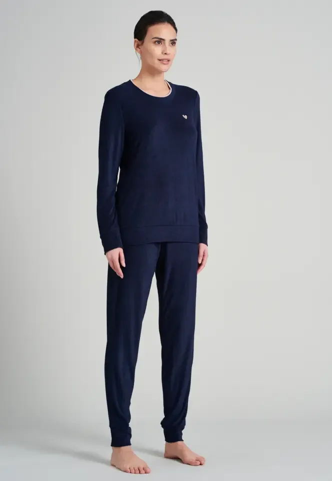 Schiesser – Sence of Nostalgia – Pyjama – 175562 – Dark Blue