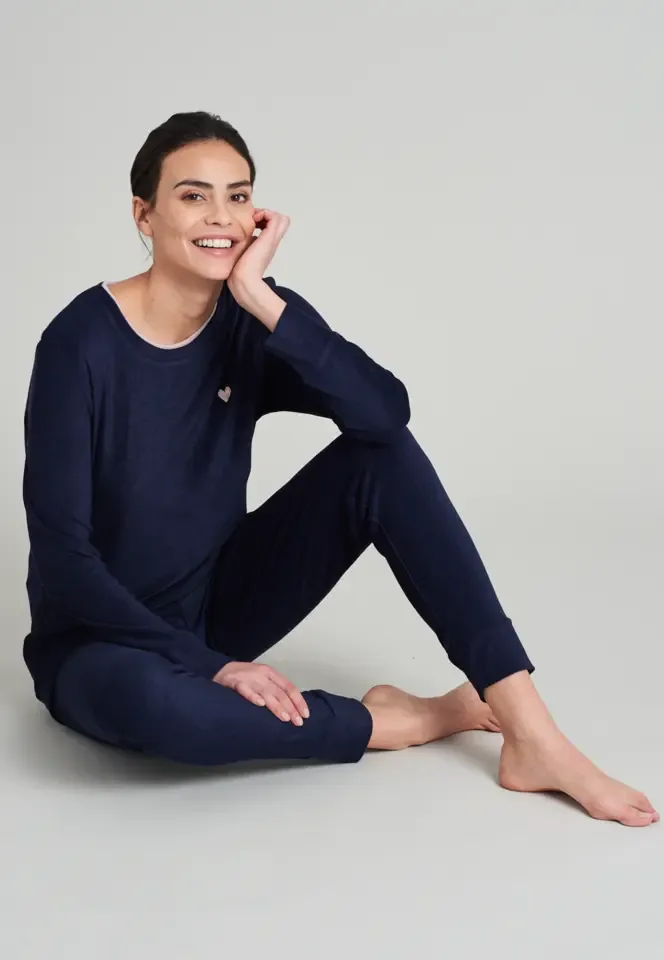 Schiesser – Sence of Nostalgia – Pyjama – 175562 – Dark Blue