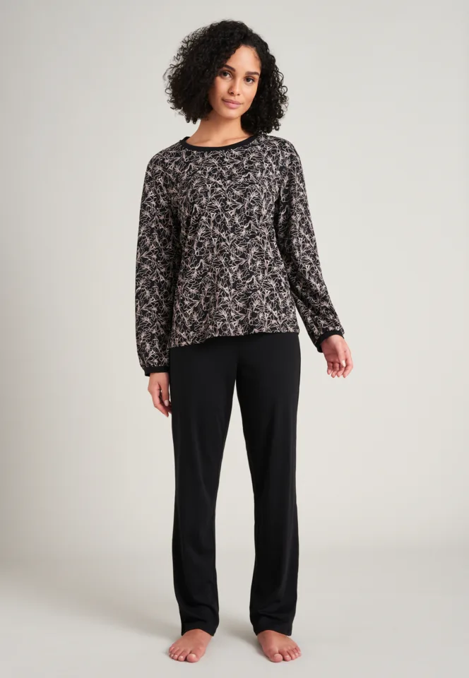 Schiesser – Simplicity – Pyjama – 175544 – Black Print