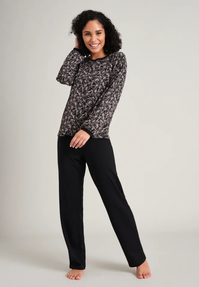 Schiesser – Simplicity – Pyjama – 175544 – Black Print