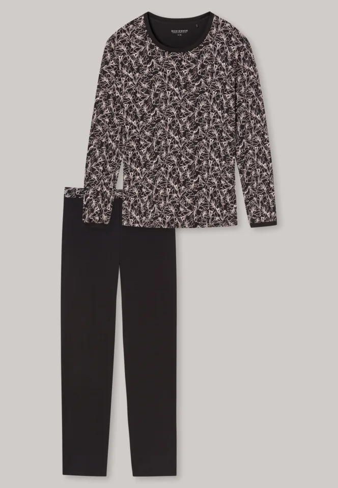 Schiesser – Simplicity – Pyjama – 175544 – Black Print