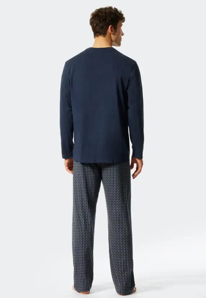 Schiesser – Fashion Nightwear - Pyjama – 176815 – Dark Blue