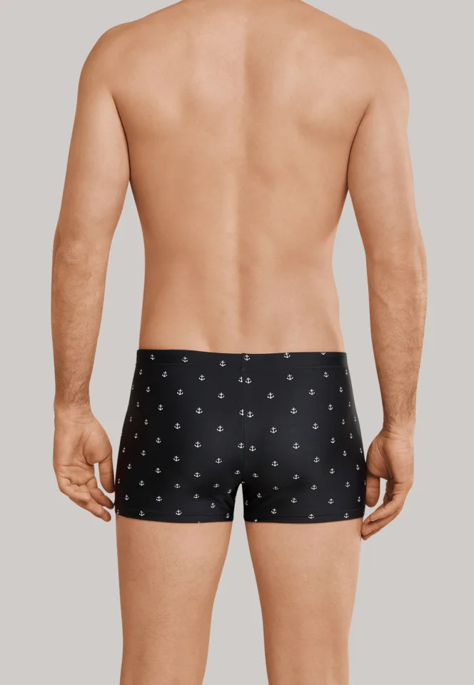 Schiesser – Sunny Side Up – Zwemshort – 169242 – Black Melange