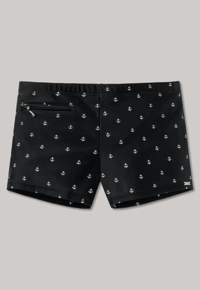 Schiesser – Sunny Side Up – Zwemshort – 169242 – Black Melange