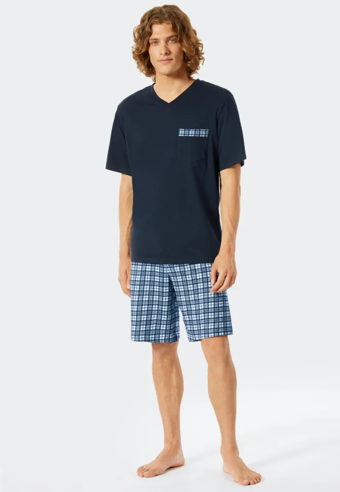 Schiesser – Comfort Fit – Pyjama – 176812 – Dark Blue