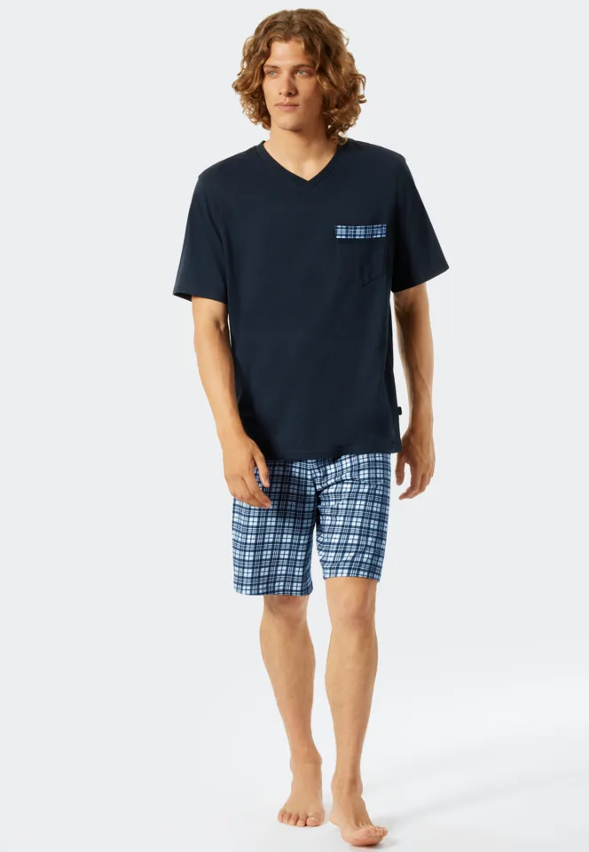 Schiesser – Comfort Fit – Pyjama – 176812 – Dark Blue