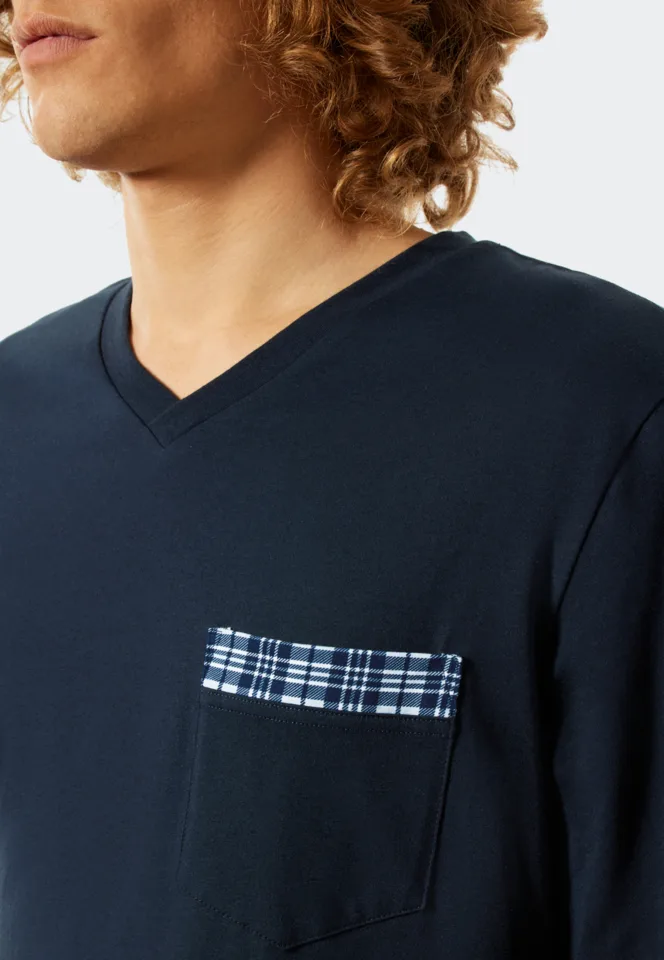 Schiesser – Comfort Fit – Pyjama – 176812 – Dark Blue
