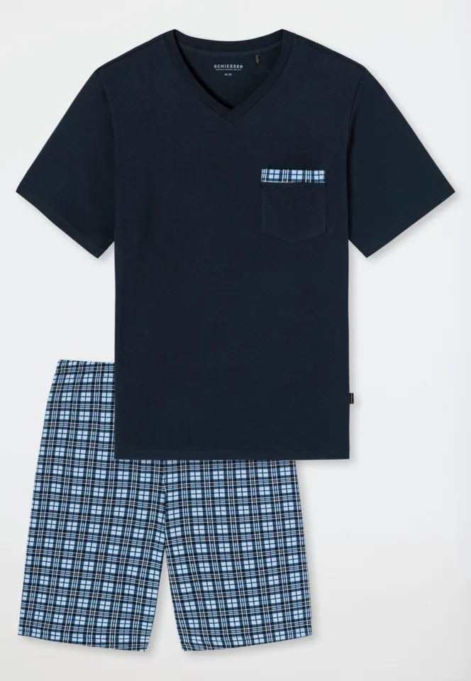 Schiesser – Comfort Fit – Pyjama – 176812 – Dark Blue