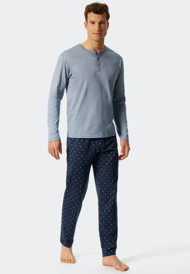 Schiesser – Fashion Nightwear - Pyjama – 176819 – Blue