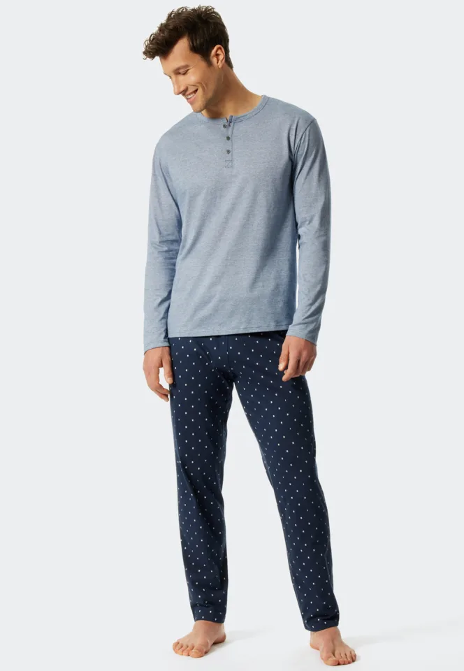 Schiesser – Fashion Nightwear - Pyjama – 176819 – Blue