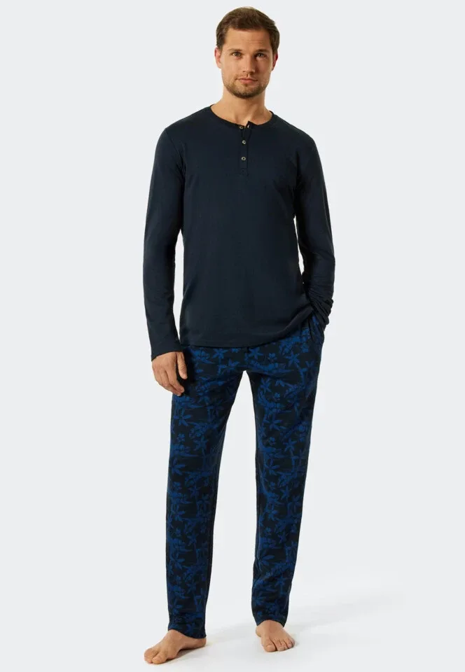 Schiesser – Fine Interlock – Pyjama – 177438 – Dark Blue