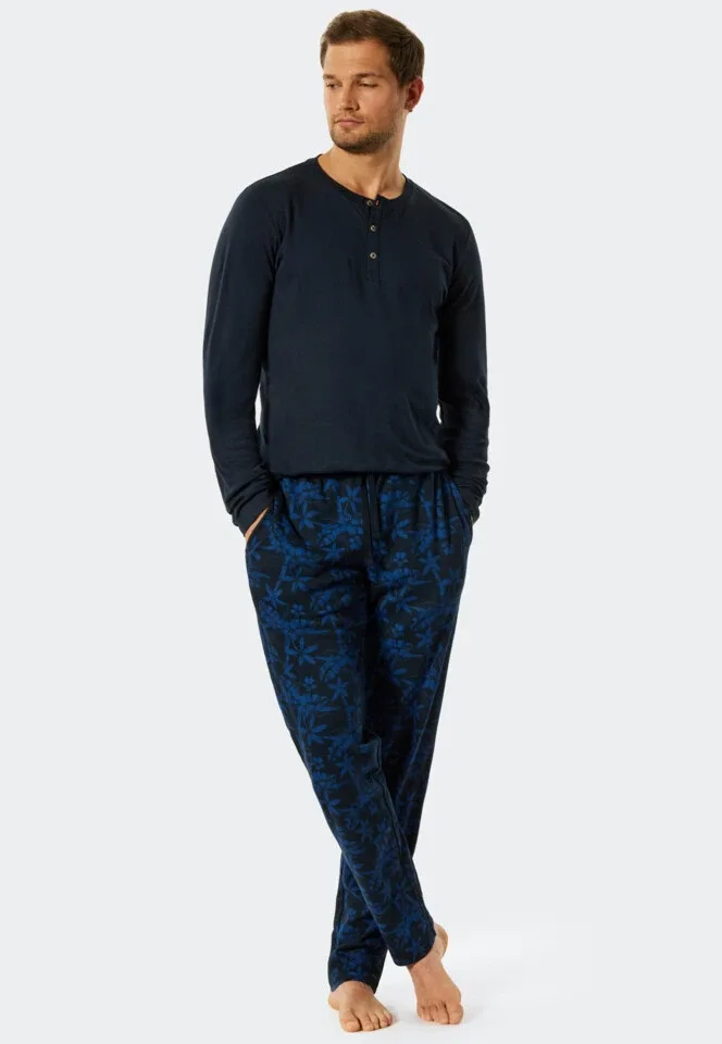 Schiesser – Fine Interlock – Pyjama – 177438 – Dark Blue
