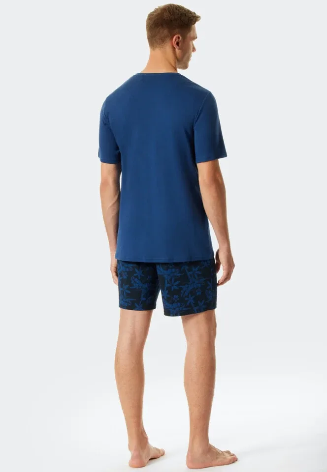 Schiesser – Fine Interlock  – Pyjama – 176690 – Blue