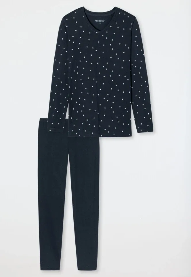 Schiesser – Essentials Comfort Fit  – Pyjama – 178050 – Dark Blue