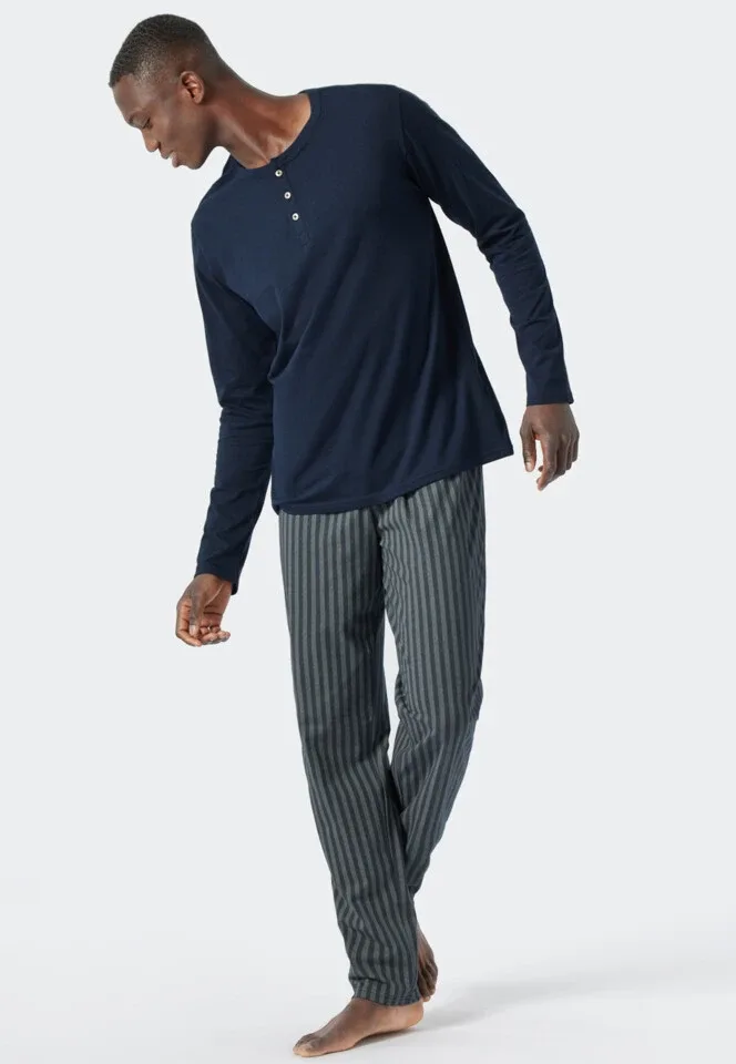 Schiesser – Fashion Nightwear - Pyjama – 178106 – Dark Blue