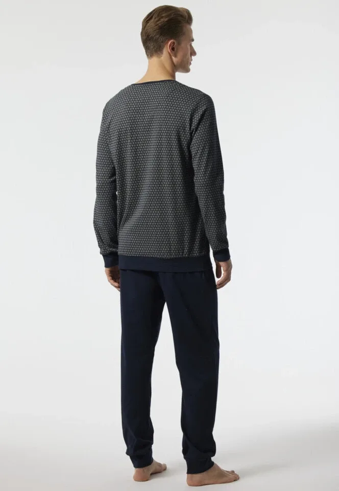 Schiesser – Fine Interlock– Pyjama – 178108 - Dark Blue