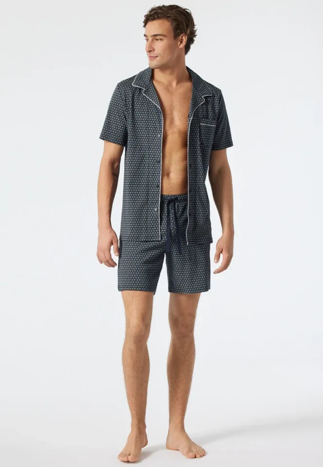 Schiesser – Fine Interlock - Pyjama – 178113 – Dark Blue