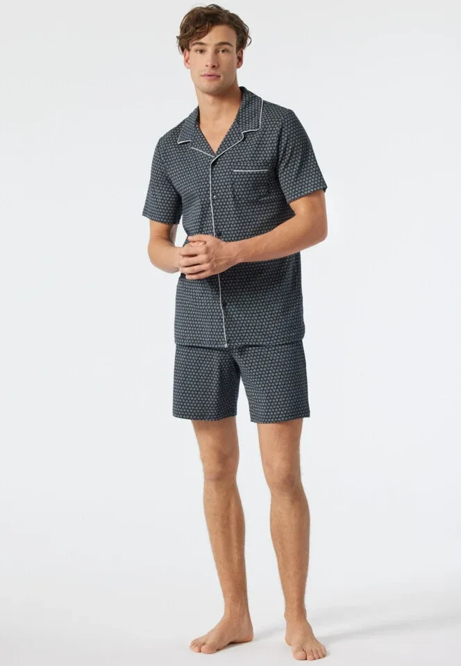 Schiesser – Fine Interlock - Pyjama – 178113 – Dark Blue