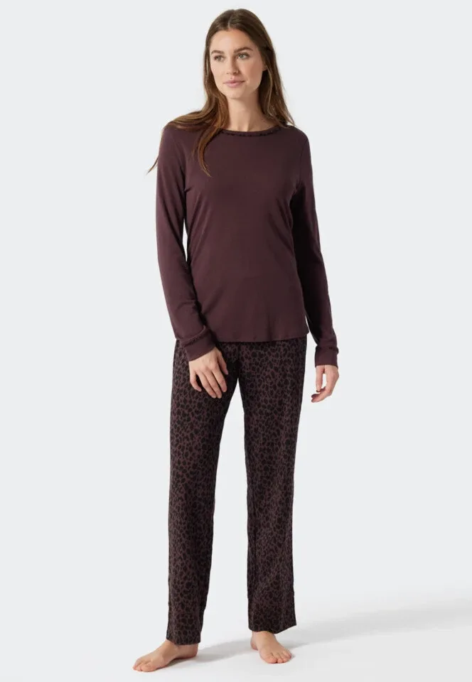Schiesser – Contemporary Nightwear – Pyjama – 178632 – Burgund