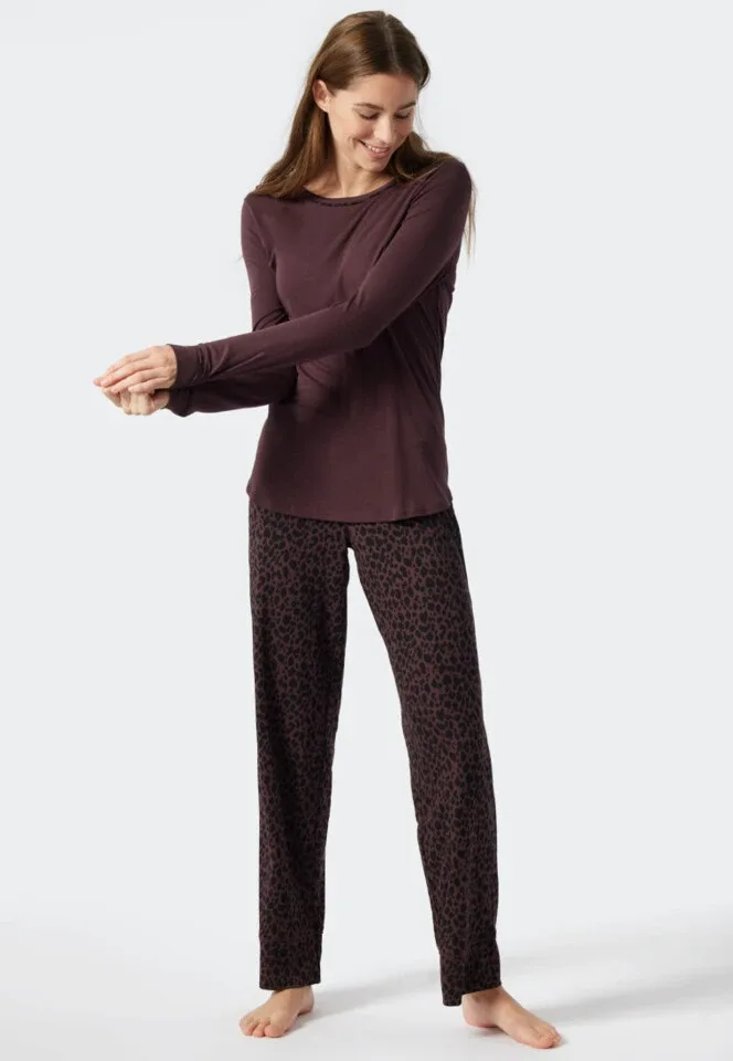 Schiesser – Contemporary Nightwear – Pyjama – 178632 – Burgund