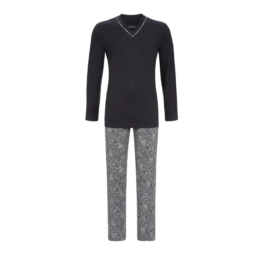Ringella – Modern Paisley – Pyjama – 2541217 - Anthracite