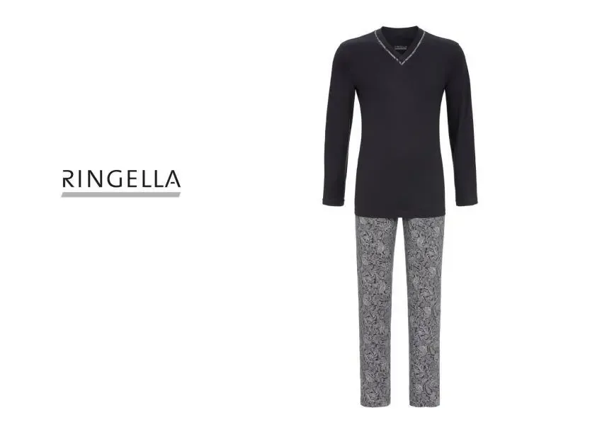Ringella – Modern Paisley – Pyjama – 2541217 - Anthracite