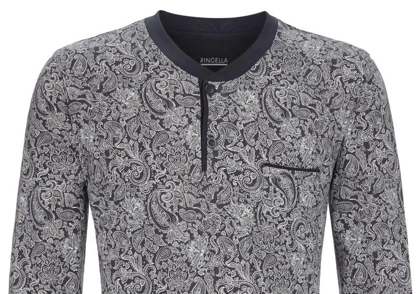 Ringella – Modern Paisley – Pyjama – 2541216 - Anthracite